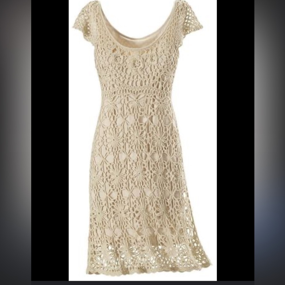 RARE Vintage 90s Crochet Dress from The Pyramid Collection
